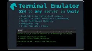 SSH Terminal Emulator for Unity