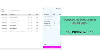 Python/Kivy POS System v2: 18 - POS Screen 13