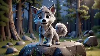 Four Baby Wolves Howl at Night | Fun Animal Song for Kids | Nursery Rhymes and Baby Songs