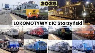 Lokomotywy z pociągiem IC Starzyński w 2025r