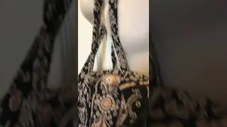 Vintage Vera Bradley Women's Black Brown Paisley Quilted Handbag #verabradley #paisley #handbags