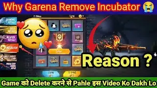 Why Garena Remove Incubator In Free Fire || Why Incubator Removed In Free Fire || Incubator In FF