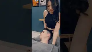 ASMR: Vietnamese VIP Massage, Ear Cleaning, Shave and Head Massage! #shorts