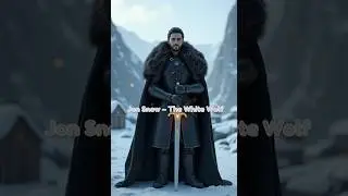 3D version of Game of thrones characters 🫨🗡️⚔️#Got #johnsnow #ariastark #motherofdragon