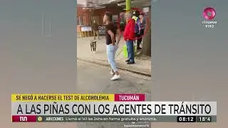 Tucumán: un joven le pegó una piña a un agente de tránsito tras un control
