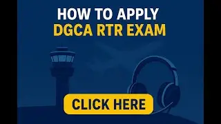 How to apply DGCA RTR PART (1) Exam how to apply for new RTR exam How to apply RTR pariksha portal