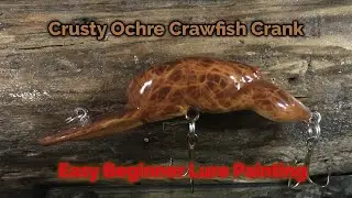 Crusty Ochre Crawfish Crankbait - Easy Beginner Airbrush Paint Style