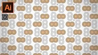 Adobe illustrator CC Tutorial - How to make a simple background design