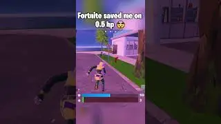 Insane fortnite 1Hp clutch 🤯💀 #fortnite