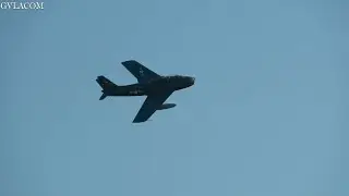 Mistral Warbirds F-86 Sabre display at 100 years of Italian Air Force