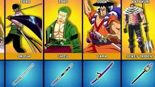 Все мечи One Piece в Blox Fruits после обновления Dragon Rework