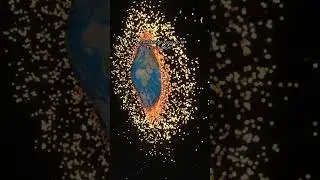 Earth vs. Earth Collision 25 km/s 🌍😮 #spacesim