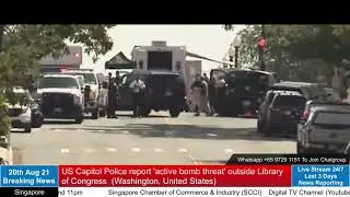 US Capitol Police report 'active bomb threat' outside Library of Congress