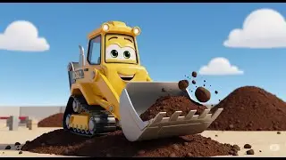 Багерът Коко 🚜 Копай, Копай! | Детска Песен за Строителни Машини | Digger Song