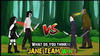 🔥Jeff And Jane vs Michael Myers and Jason Voorhees | 2D Animation Film