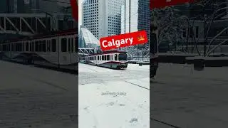 Snow Day in Calgary #snow #winter #travel #christmas #music #snowboarding #christmastree #shorts