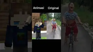 Animasi Vs Original (Pak Gm Mau Odo kentang Asam pedas) #minecraft #indonesia #animasi #trending