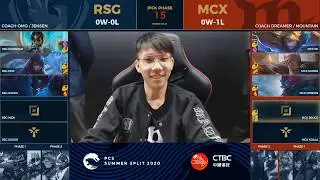 [EN] RSG vs MCX | Week 1 Day 1 | PCS Summer (2020) | Resurgence vs Machi Esports