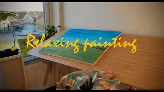 1 Hour of Relaxing Oil Painting | Seascape on Canvas with Ambient Sounds