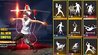 Free Fire Ob32 Emotes | Ob32 All New Emotes | Garena Free Fire