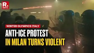 Tear Gas, Water Cannon Used as Protesters Clash With Police Near Winter Olympics venue in Milan