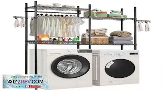 VEVOR Over Washer Dryer Rack 4 Tier Steel 30.5