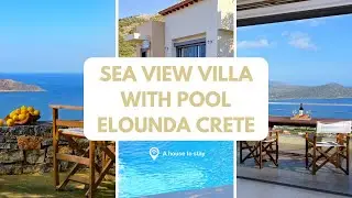 Elounda Villa Irini with Private Pool & Sea View | Vacation Rental Crete Greece #Crete #Villa