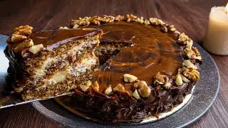 Snickers cake that melts in your mouth! Simple and very yummy!