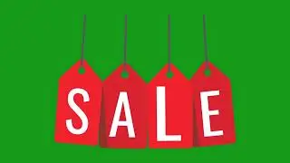Sale Tags Animation | Eye-Catching Promo Video for Discounts & Deals | Green Screen Library
