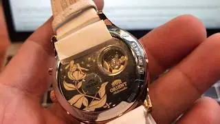 Xship.vn: ORIENT Automatic Womens Rose Gold Watch FDM01002WL Ballerina Open Heart