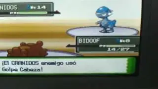 Pokemon Platino-L&iacute;der Roco Gimnasio #1(versi&oacute;n espa&ntilde;ola)