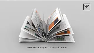 Book Pages in Houdini - UDIM Texture Array and Double-Sided Shader