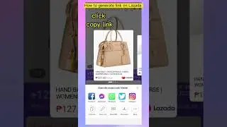Paano mag generate ng link sa lazada #short #lazada #involveasia #generatelink #affiliate