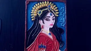 How to draw radha rani board craft paintings step by step drawing easy 