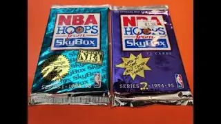 1994-95 SKYBOX HOOPS BASKETBALL SERIES 1&2 packs with Tim Hardaway, Scottie Pippen & John Stockton!!