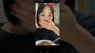 미스트롯2 트롯다람쥐 강혜연 인스타라이브1 먹방 2021.10.11