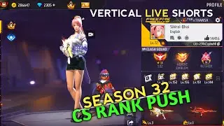 Season 32 _ CS RANK PUSH Sikirai Bhai #bishulovegaming8050 #verticallive #shortsfeed #freefirelive