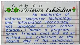 A visit to a Science Exhibition | Notice on science exhibition | A visit to an exhibition essay