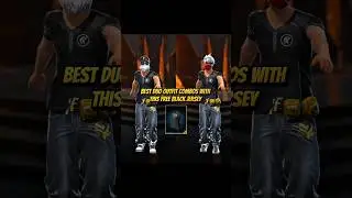BEST DUO 🔥 OUTFIT COMBOS 👑 WITH BLACK JERSEY 🔥 FREE FIRE 🔥
