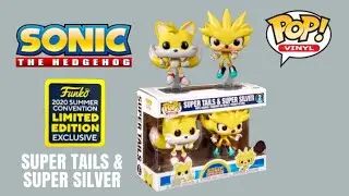 Sonic The Hedgehog Super Tails And Super Silver SDCC 2020 Funko Pop Vinyl Gaming Exclusive