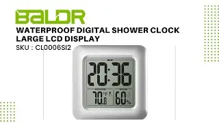 Baldr Digital Shower Clock, Waterproof Clock for Bathrooms  CL0006SI2