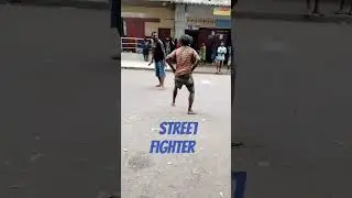 Lae city street fight