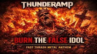 Burn the False Idol | Fast Thrash Metal Anthem | ThunderAmp