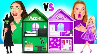 We Build Amazing Doll House | Barbie VS Wicked Challenge by Crazy DO