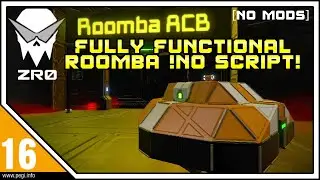 Space Engineers Build Showcase - Roomba Cleaning Drone - [Vanilla + DLC]