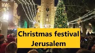 Is this the first Christmas festival of 2022 in the world? YMCA, Jerusalem