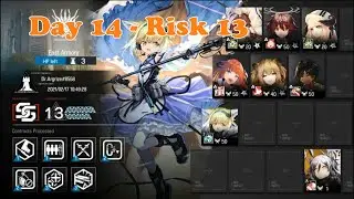 [Arknights] Contingency Contract #2 Blade - 13th Map/Day 14 - Max Risk