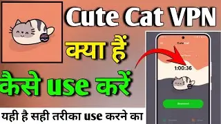 Cute Cat VPN APP kaise use kare | Cute Cat VPN APP | How to use Cute Cat VPN APP