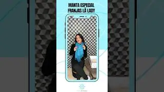 Manta Especial Franjas L&atilde; Lady #modafeminina #tcheinverno