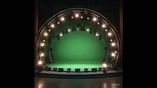 Stage lights green screen effects 1